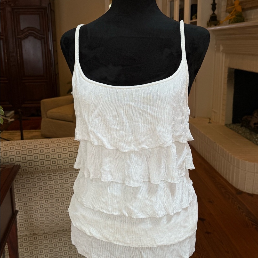 Vintage Banana Republic White Layered Camisole